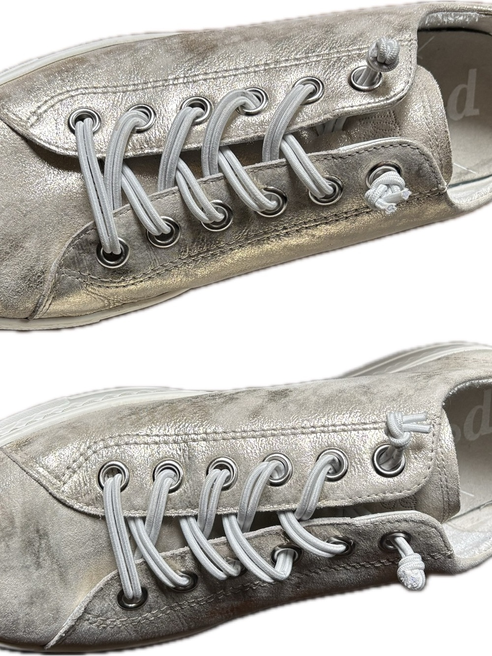 Paul Green Metallic Gold Sneakers Size 8.5 – Worn once Nearly New